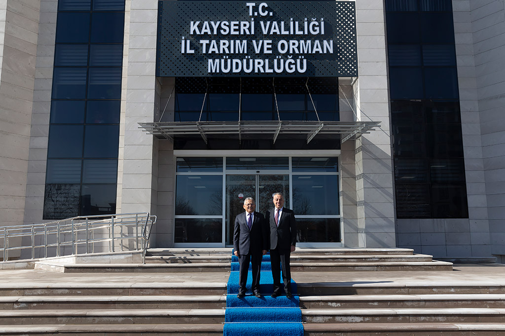 03.03.2020 - Başkan Memduh Büyükkılıç İl Tarım ve Orman Müdürünü Mustafa Şahin'iZiyaret Etti