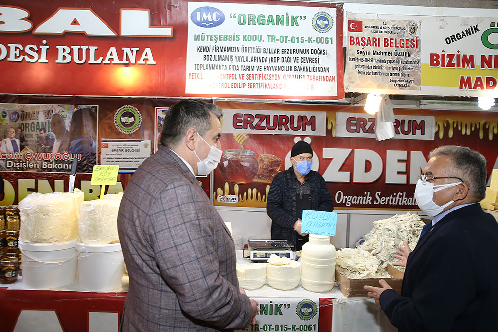 03.03.2021 - Başkan Memduh Büyükkılıç Yöresel Fuarı Gezdi