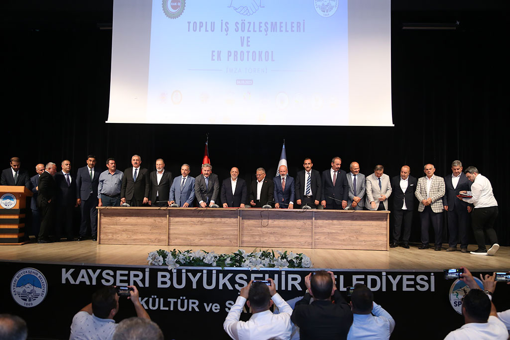 04.09.2023 - Hak İş Sendikası Toplu İş Sözleşmeleri ve Ek Protokol İmza Töreni