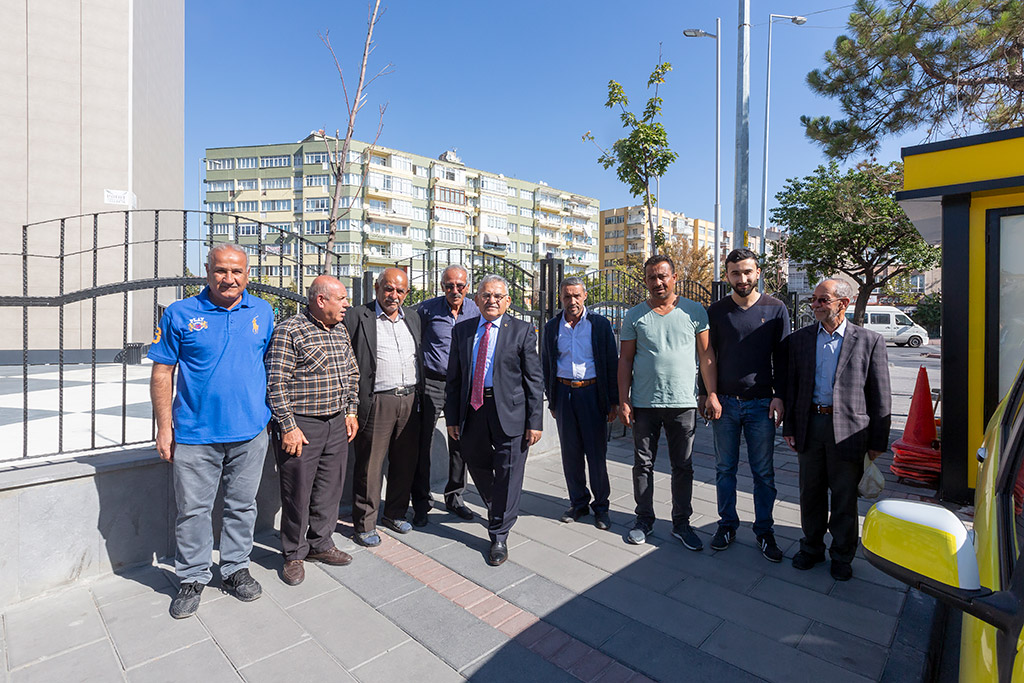 04.10.2019 - Başkan Memduh Büyükkılıç Fatih Taksi Durağını Ziyaret Etti