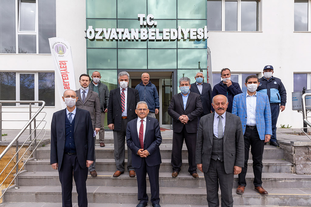 06.05.2020 - Başkan  Memduh Büyükkılıç, Özvatan Belediye Başkanı Halit Demir'i Ziyaret Etti