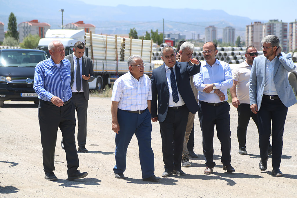 07.08.2023 - Başkan Büyükkılıç’tan Kaski Germiraltı Tesisleri’nde İnceleme