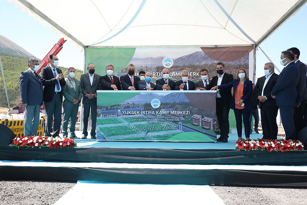 07.09.2021 - Erciyes Yüksek İrtifa Kamp Merkezi 6 Adet Saha, Yüzme Havuzu ve Spor Salonu Temel Atma Töreni