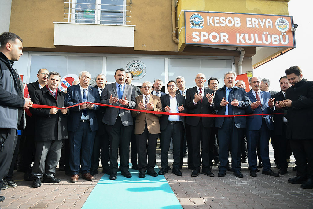 08.02.2024 - Başkan Memduh Büyükkılıç Kesob Erva Spor Kulübü Açılış Törenine Katıldı