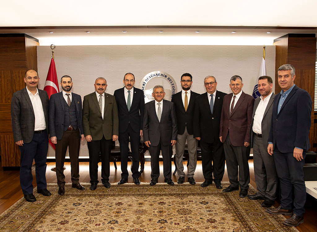 08.04.2019 - Kayseri Ticaret Odası Başkanı Ömer Gülsoy ve Yönetim Kurulu Başkan Büyükkılıç'a Hayırlı Olsun Ziyaretinde Bulundu