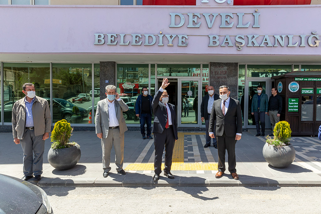 12.05.2020 - Başkan Memduh Büyükkılıç İncesu - Yeşilhisar - Yahyalı - Develi - Tomarza - Talas İlçe Belediye Başkanlarını Ziyaret Etti