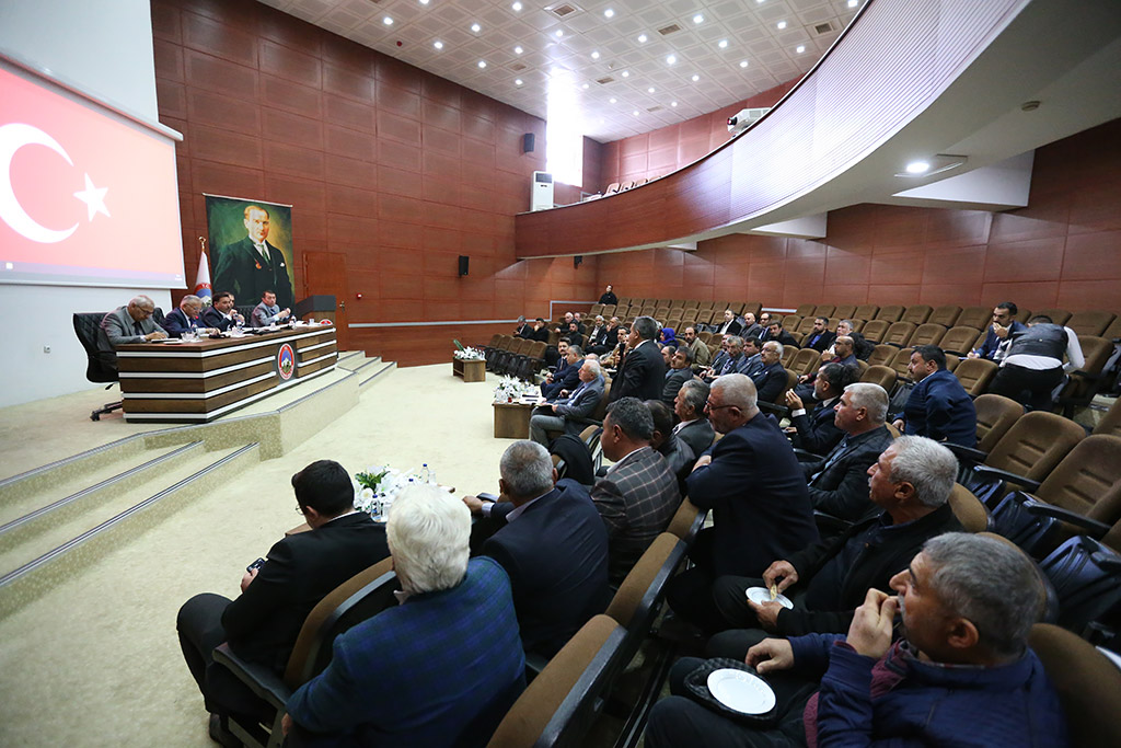 12.12.2023 - Başkan Büyükkılıç Vali Çiçek Valilikte Muhtarlar Toplantısı