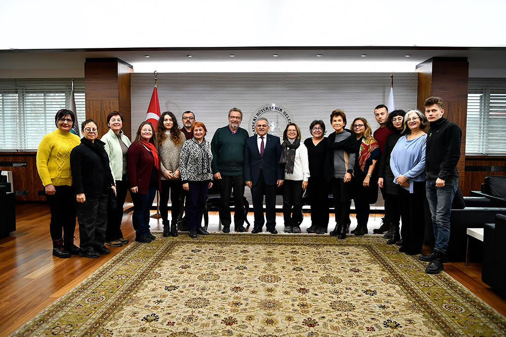 13.01.2020 - Başkan Büyükkılıç, Kadir Has Ünviversitesi  Rektör Yardımcısı  Prof. Dr. Nihat Berker'i Kabul Etti