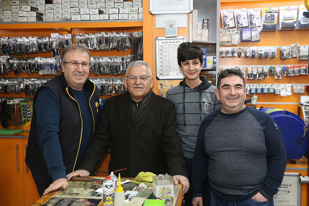 13.01.2024 - Başkan Büyükkılıç Camii Kebir Çevresi Esnaf Gezisi