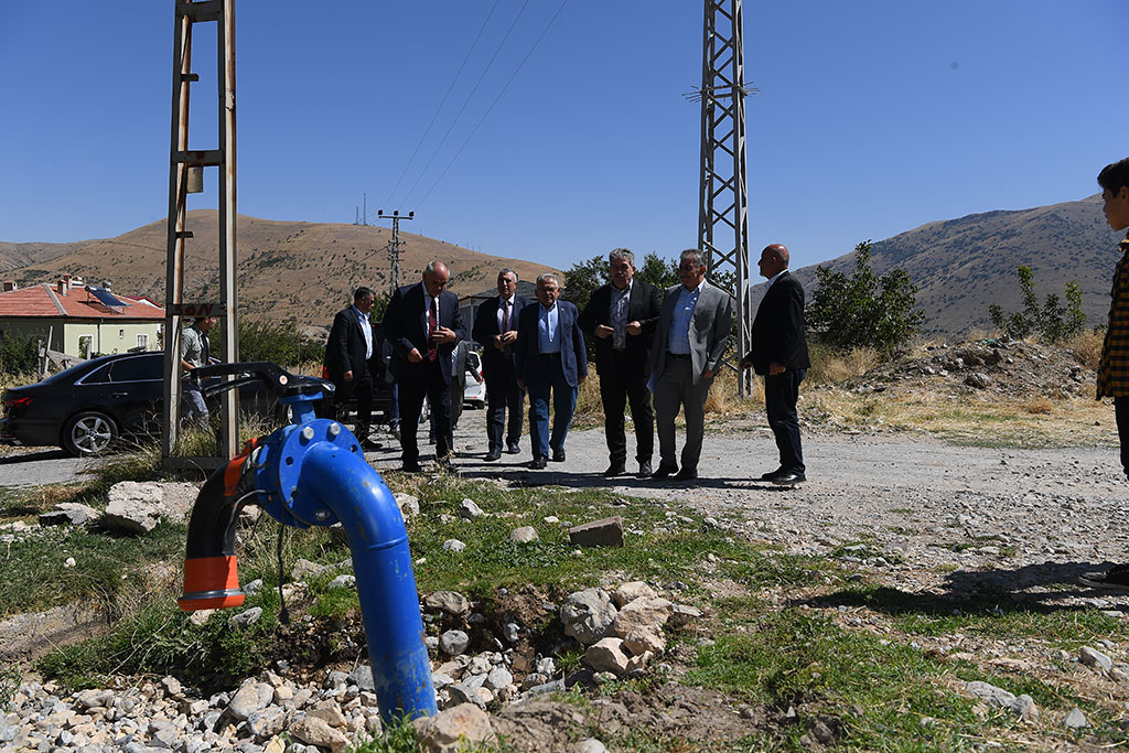 14.09.2023 - Derebağ Mahallesi Sondaj Suyu Açılışı, Kirazlı Mah. İçinde Sel Gelen Bölgede İnceleme