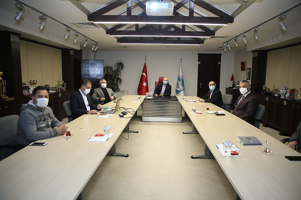 18.03.2021 - Kimder Başkanı Hacı Ali Çakıcı ve Heyeti Başkan Büyükkılıç ile Proje Toplantısı