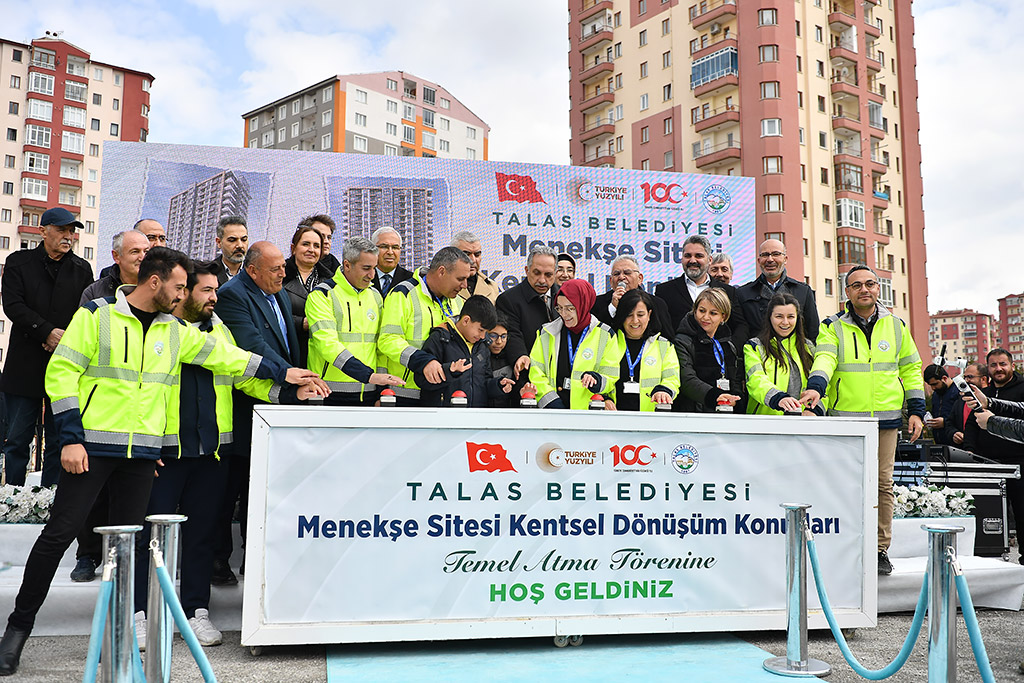 19.03.20247 - Talas Mevlana Halef Hoca Caddesi Menekşe Sitesi Kentsel Dönüşüm Temel Atma Töreni