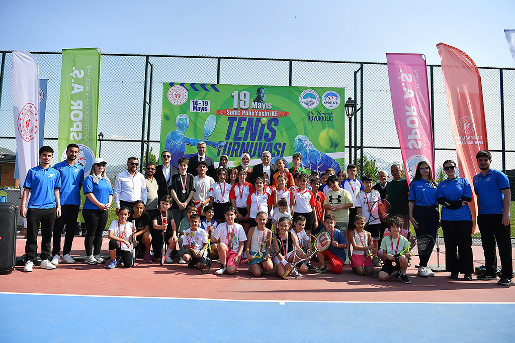 19.05.2025 Şehit Polis Yasin İke Tenis Turnuvası ödül töreni