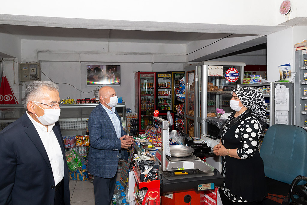 22.06.2020 - Başkan Memduh Büyükkılıç Kıranardı Esnafını Ziyaret Etti