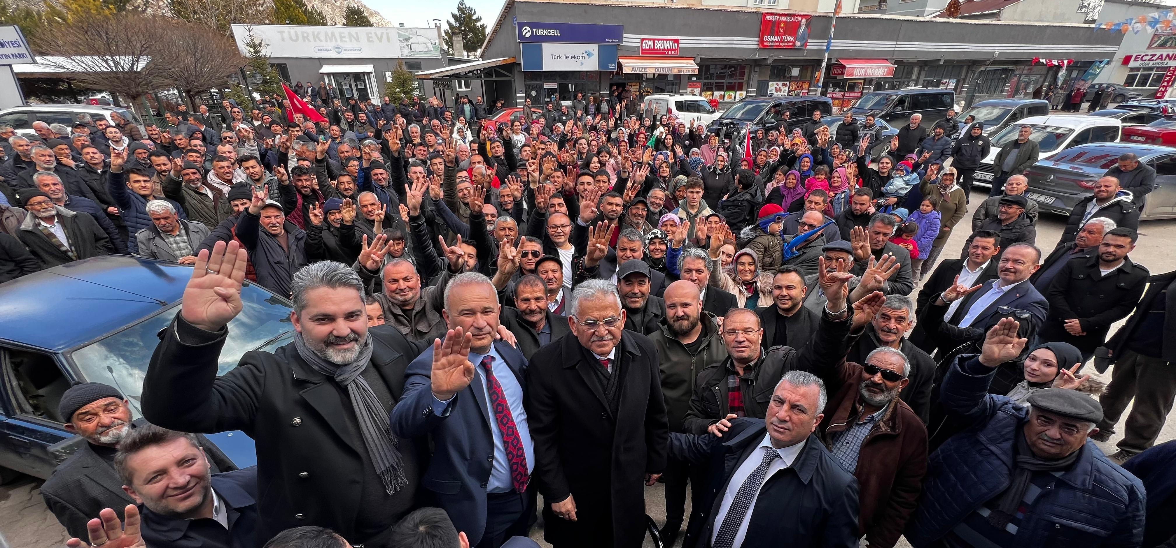 24.03.2024 - Başkan Büyükkılıç Akkışla Düzenlenen Araç Konvoyundan Sonra Halk İle Buluşma