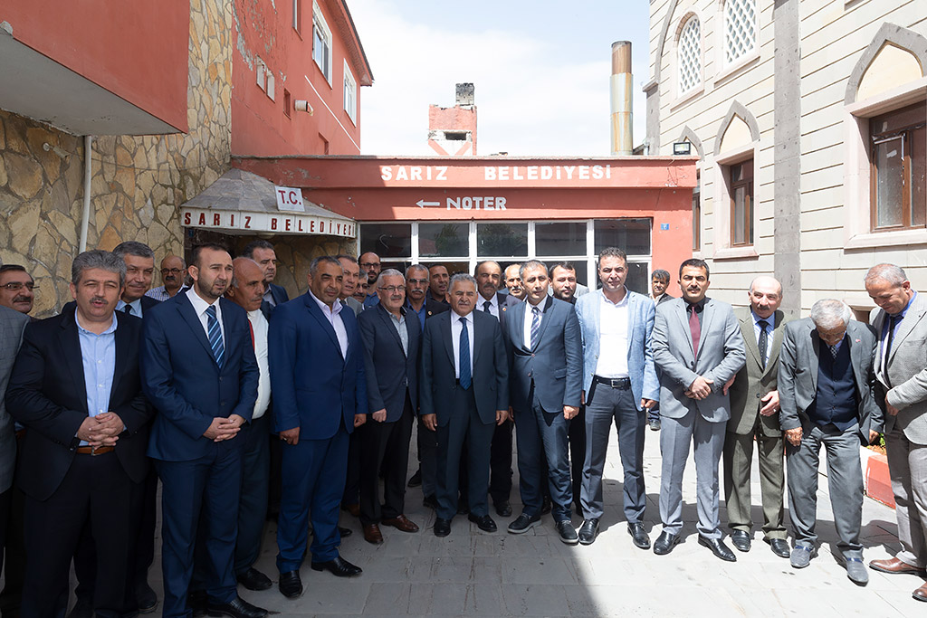 24.05.2019 - Başkan Menduh Büyükkılıç, Sarız Belediye Başkanı Baki Bayrak'a Hayırlı Olsun Ziyaretinde Bulundu