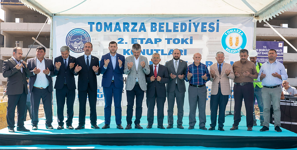 24.07.2019 - Tomarza Belediyesi Toki 2. Etap Temel Atma Töreni