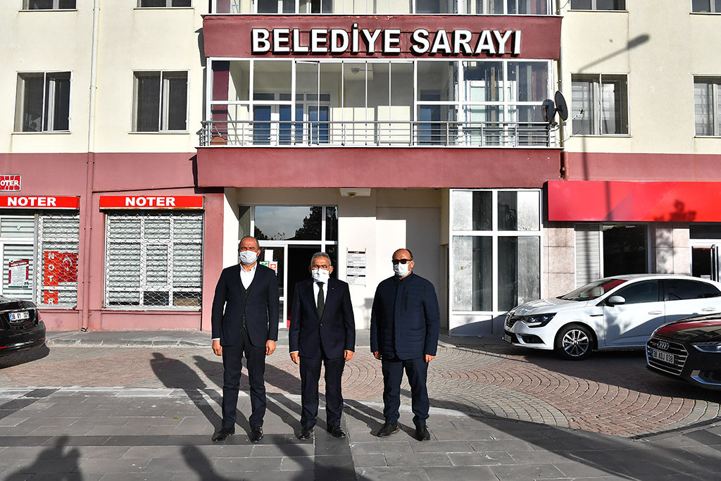 26.11.2020 - Başkan Büyükkılıç. Felahiye Belediye Başkanı Vural Coşkun'u Ziyaret Etti