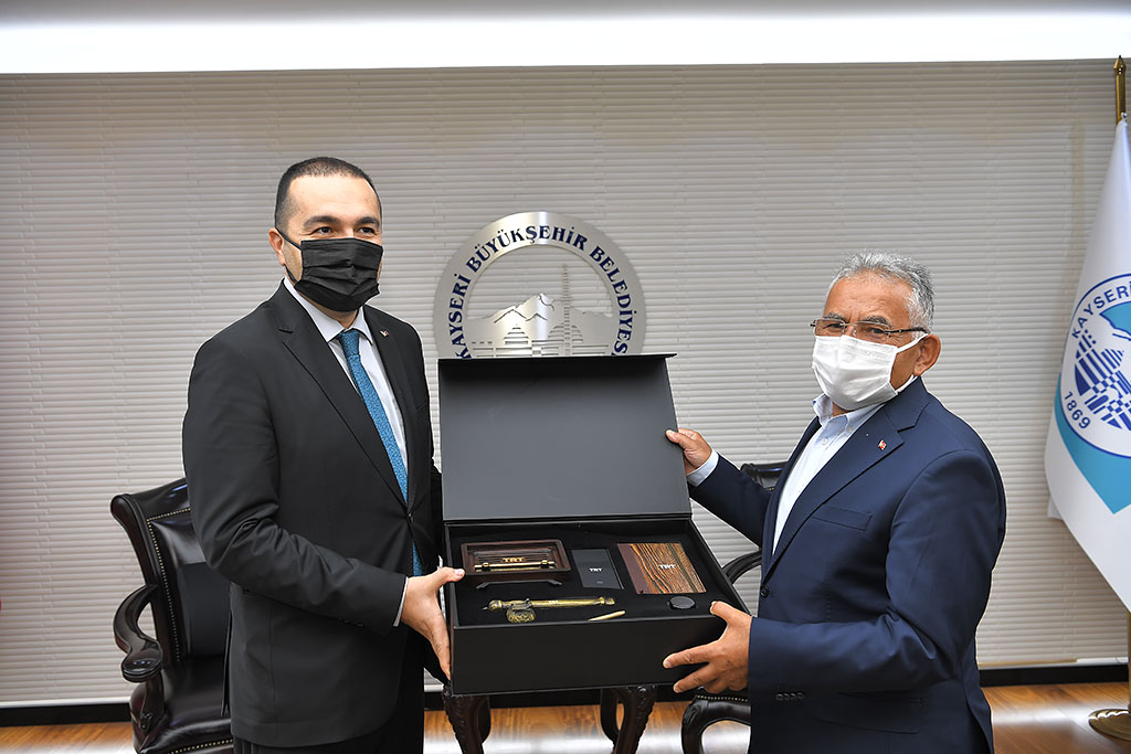 30.07.2021 - TRT Yönetim Kurulu Başkanı Ahmet Albayrak Başkan Büyükkılıç'ı Ziyaret Etti