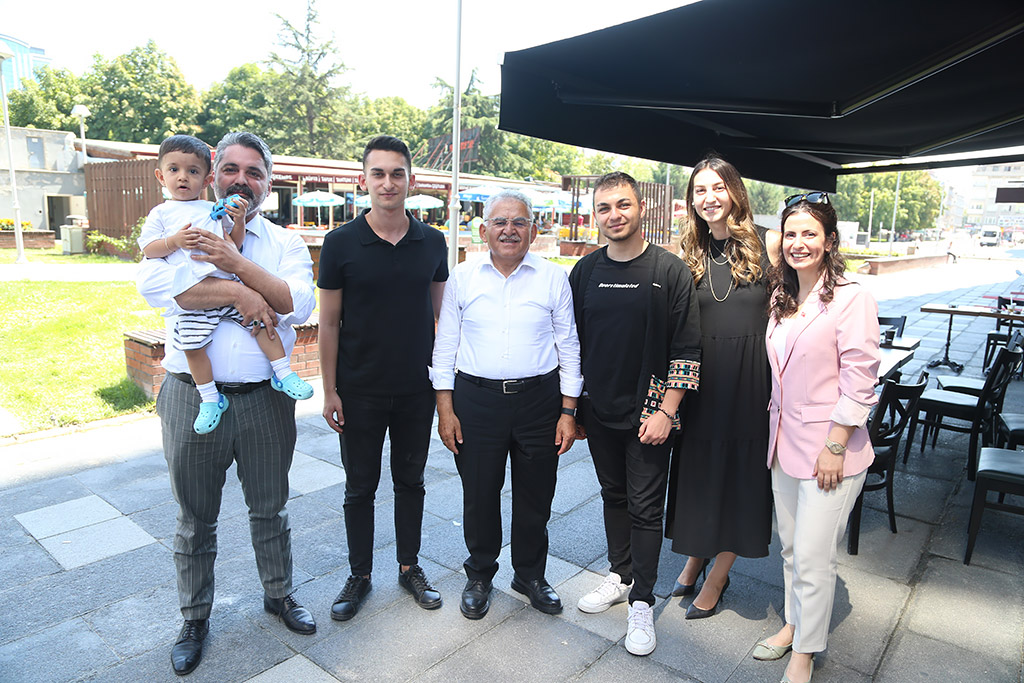 30.08.2023 - Başkan Büyükkılıç Gevher Nesibe Larante Coffee Ziyaret